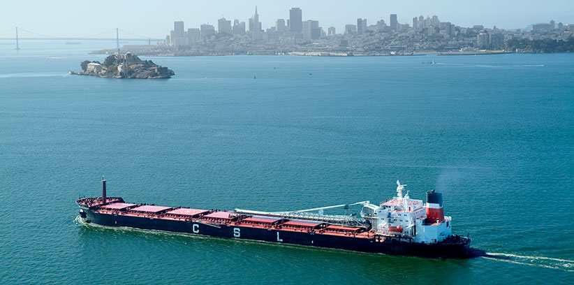 Polaris Materials ship in San Francisco Bay
